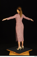  Amal dressed high heels red dress standing t poses whole body 0004.jpg